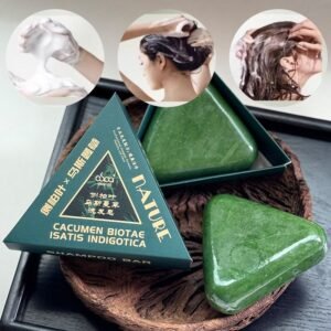 nature seven green soap shampoo bar