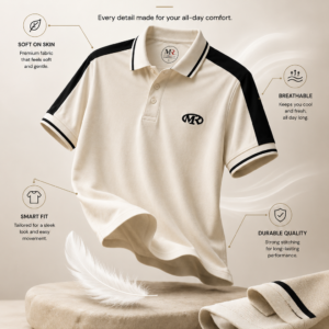 Ammarah Premium Men's Polo T-Shirt - Smart Fit & Comfortable